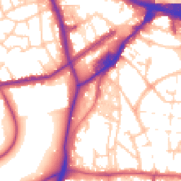 Daytime road noise heatmap for SE18 6SZ