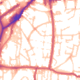 Daytime road noise heatmap for SE18 7BJ