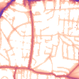 Daytime road noise heatmap for SE18 7HU
