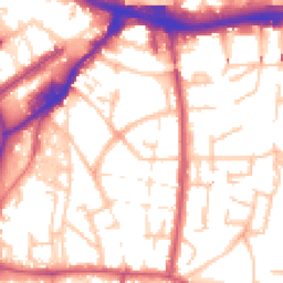 Daytime road noise heatmap for SE18 7JA