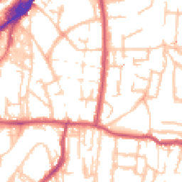 Daytime road noise heatmap for SE18 7JX