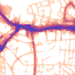 Daytime road noise heatmap for SE18 7LJ