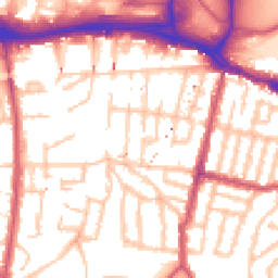 Daytime road noise heatmap for SE18 7LZ