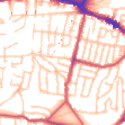 Daytime road noise heatmap for SE18 7QB