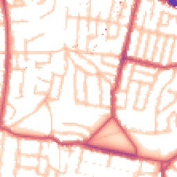 Daytime road noise heatmap for SE18 7QY