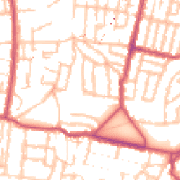 Daytime road noise heatmap for SE18 7RA