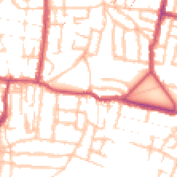 Daytime road noise heatmap for SE18 7RS