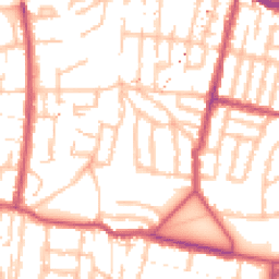 Daytime road noise heatmap for SE18 7TF