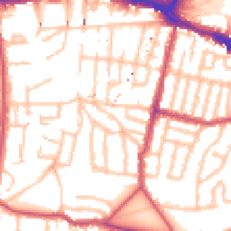 Daytime road noise heatmap for SE18 7TL