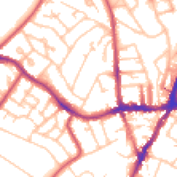 Daytime road noise heatmap for SE19 1AA