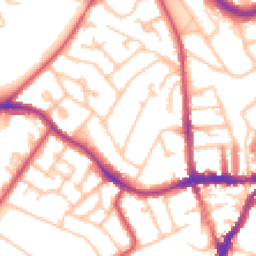 Daytime road noise heatmap for SE19 1AE