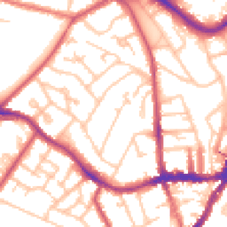 Daytime road noise heatmap for SE19 1AF