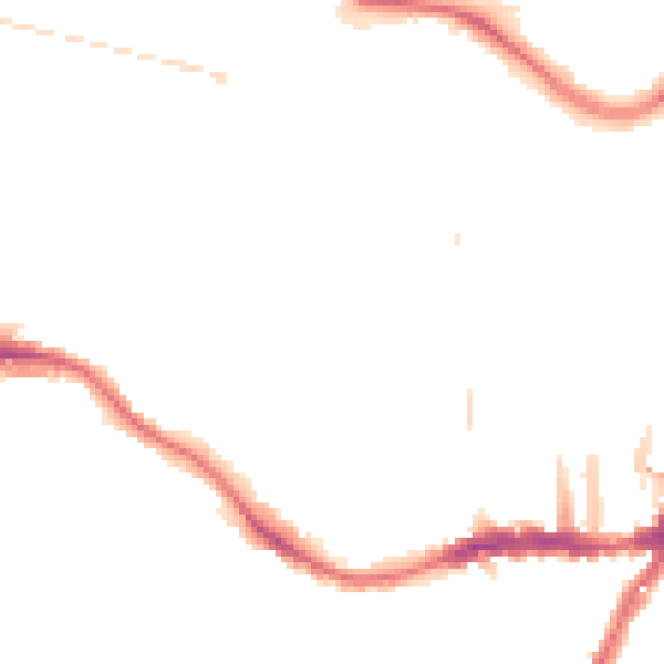 Night-time road noise heatmap for SE19 1AG