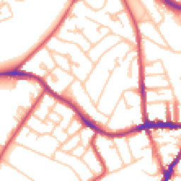 Daytime road noise heatmap for SE19 1AH