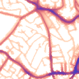 Daytime road noise heatmap for SE19 1AJ