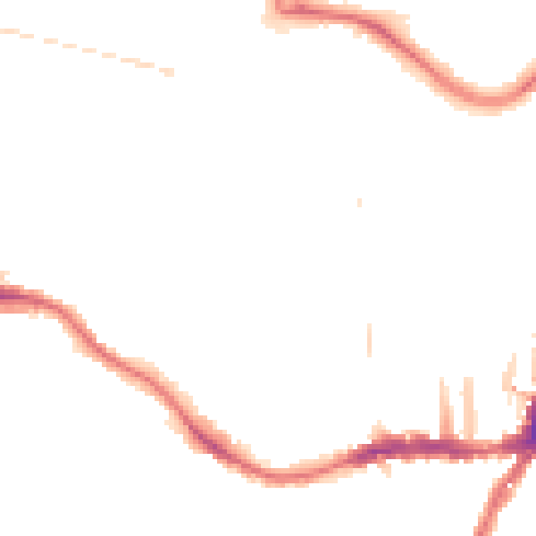 Night-time road noise heatmap for SE19 1AL
