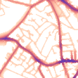 Daytime road noise heatmap for SE19 1AN
