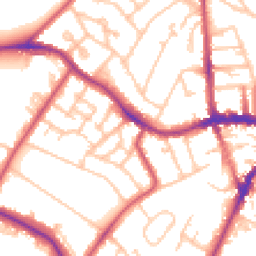 Daytime road noise heatmap for SE19 1AS