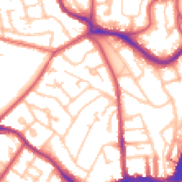 Daytime road noise heatmap for SE19 1AX