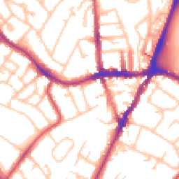 Daytime road noise heatmap for SE19 1BL