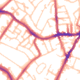 Daytime road noise heatmap for SE19 1BP