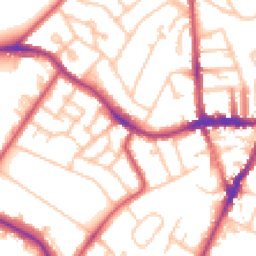 Daytime road noise heatmap for SE19 1BS