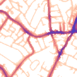 Daytime road noise heatmap for SE19 1BW