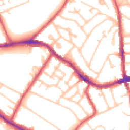 Daytime road noise heatmap for SE19 1BZ