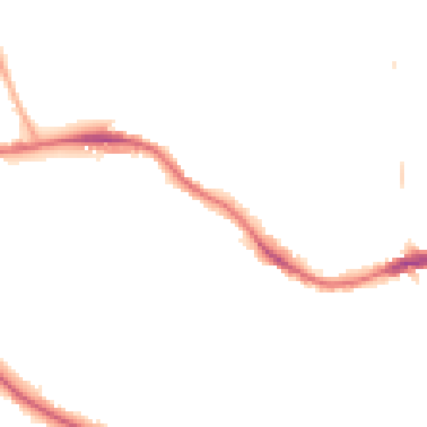 Night-time road noise heatmap for SE19 1BZ