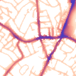 Daytime road noise heatmap for SE19 1DT