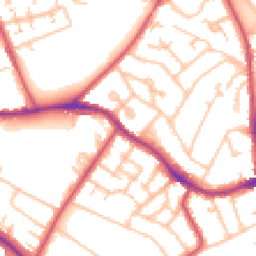 Daytime road noise heatmap for SE19 1DX