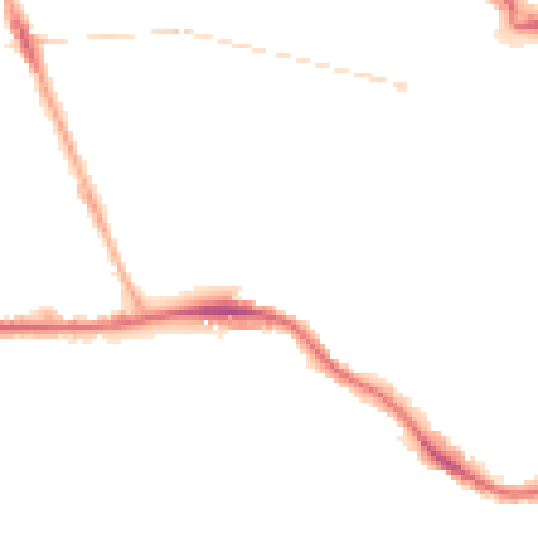 Night-time road noise heatmap for SE19 1DZ