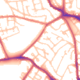 Daytime road noise heatmap for SE19 1EB