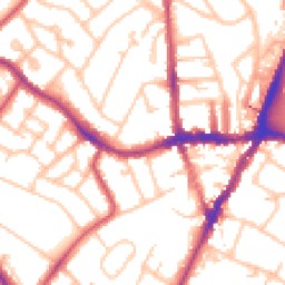 Daytime road noise heatmap for SE19 1EH