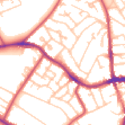 Daytime road noise heatmap for SE19 1EJ