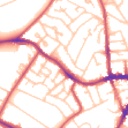 Daytime road noise heatmap for SE19 1EL