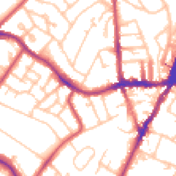 Daytime road noise heatmap for SE19 1EN