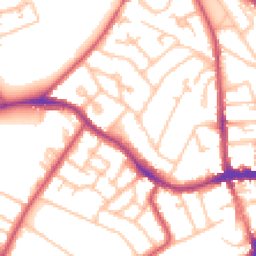 Daytime road noise heatmap for SE19 1ER