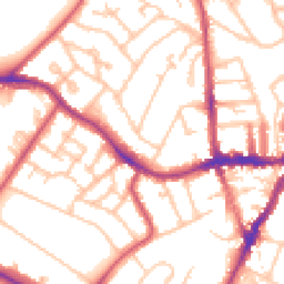 Daytime road noise heatmap for SE19 1ES