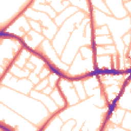Daytime road noise heatmap for SE19 1EX