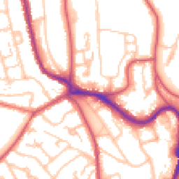 Daytime road noise heatmap for SE19 1HJ