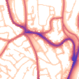 Daytime road noise heatmap for SE19 1HP