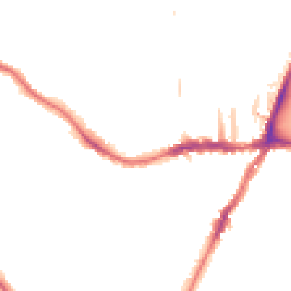 Night-time road noise heatmap for SE19 1HT