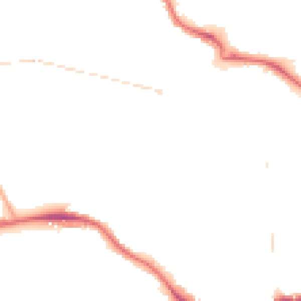Night-time road noise heatmap for SE19 1JD