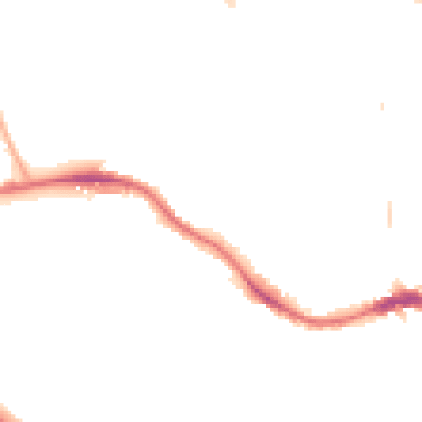 Night-time road noise heatmap for SE19 1JG