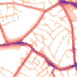 Daytime road noise heatmap for SE19 1JH