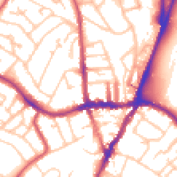 Daytime road noise heatmap for SE19 1NL