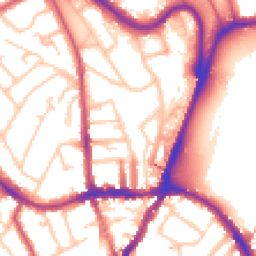 Daytime road noise heatmap for SE19 1PA