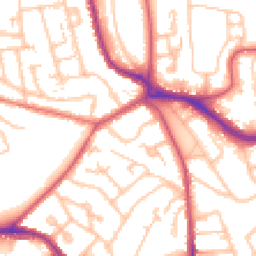 Daytime road noise heatmap for SE19 1QB