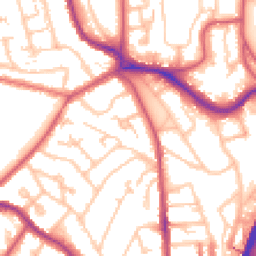 Daytime road noise heatmap for SE19 1QN